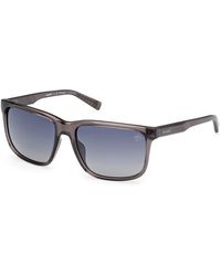 Timberland - Tb00037 20D Sunglasses Injected Smoke Squared Polarized - Lyst