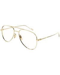 Saint Laurent - Classic 11 Ysl 003 Optical Frames Metal Transparent Pilot Anti-Glare - Lyst