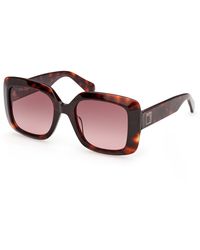 MAX&Co. - Mo0153 52F Sunglasses Acetate Squared Normal - Lyst