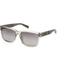 Timberland - Tb9335-H 45D Sunglasses Injected Smoke Squared Polarized - Lyst