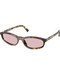 Miu Miu - Mu A06S 14L4I0 Sunglasses Acetate Geometric Normal - Lyst