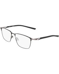 Nike - 6066 001 Optical Frames Titanium Squared Normal - Lyst