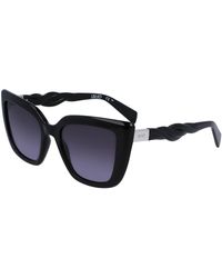 Liu Jo - Lj789S 001 Sunglasses Bio-Inject Cat Eye Normal Shaded - Lyst