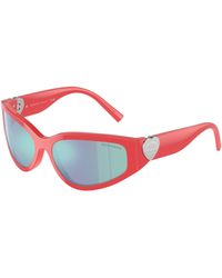 Tiffany & Co. - Tf4217 8370Ma Sunglasses Acetate Geometric Normal Mirror - Lyst