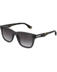 Police - Splu68 Nerve 2 819M Sunglasses Acetate Smoke Squared Normal Nuanced - Lyst