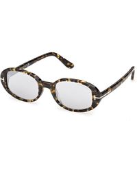 Tom Ford - Ft1364 Iggy 55C Sunglasses Acetate Smoke Round Normal - Lyst