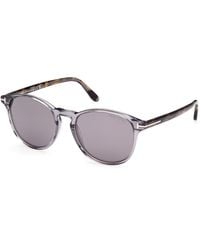 Tom Ford - Ft1097 Lewis 20C Sunglasses Acetate Round Normal Mirror - Lyst
