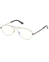 Tom Ford - Ft6128-B 016 Optical Frames Metal Pilot Normal - Lyst