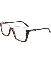 KARL LAGERFELD - Kl355 242 Optical Frames Metal Squared Normal Normal - Lyst