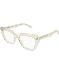 Saint Laurent - Sl 829 004 Optical Frames Acetate Transparent Cat Eye - Lyst