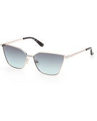 Guess - Gm00023 32B Sunglasses Metal Smoke Cat Eye Normal - Lyst