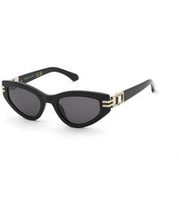 Twinset - Stw114 700 Sunglasses Acetate Smoke Cat Eye Normal - Lyst