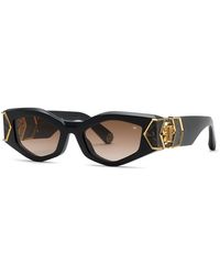 Philipp Plein - Spp136M Plein Hera 700Y Sunglasses Acetate Geometric Normal Shaded - Lyst