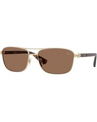 Burberry - Be3163 110973 Sunglasses Metal Squared Normal - Lyst