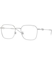 DIESEL - Dl5012D 1001 Optical Frames Metal Transparent Squared Normal - Lyst
