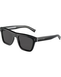 Dolce & Gabbana - Dg4420 501/87 Sunglasses Acetate Squared Normal - Lyst