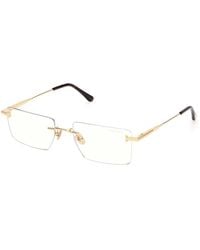 Tom Ford - Ft6197-B 30 Optical Frames Metal Squared Normal - Lyst