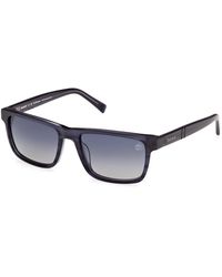 Timberland - Tb00020 90D Sunglasses Acetate Smoke Squared Polarized - Lyst