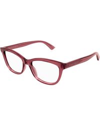 McQueen - Am0461O 004 Optical Frames Acetate Transparent Cat Eye - Lyst