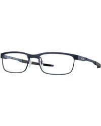 Oakley - Ox3222 Steel Plate 322201 Optical Frames Metal Squared Normal - Lyst