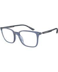 Emporio Armani - Ea3242U 6108 Optical Frames Injected Transparent Squared Normal - Lyst