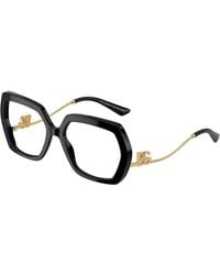 Dolce & Gabbana - Dg3390B 501 Optical Frames Acetate Transparent Geometric Normal - Lyst