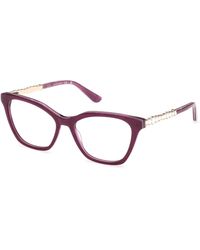 Guess - Gm50059 89 Optical Frames Acetate Squared Normal - Lyst