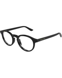Bottega Veneta - Bv1420O 002 Optical Frames Acetate Transparent Round - Lyst