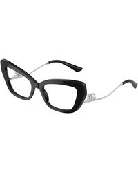 Dolce & Gabbana - Dg3391B 501 Optical Frames Acetate Transparent Cat Eye Normal - Lyst