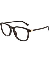 Montblanc - Mb0438O 002 Optical Frames Acetate Transparent Squared - Lyst
