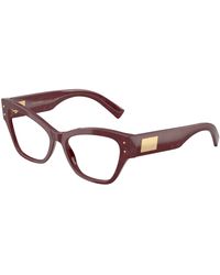 Dolce & Gabbana - Dg3404 3442 Optical Frames Acetate Transparent Butterfly Normal - Lyst