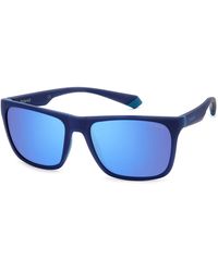 Polaroid - Pld 2141/S Vgl/5X Sunglasses Plastic Squared Polarized Mirror - Lyst