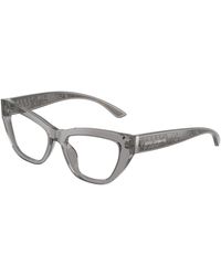 Dolce & Gabbana - Dg3412 3160 Optical Frames Acetate Transparent Cat Eye Normal - Lyst
