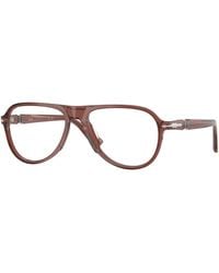 Persol - Po3411V 1256 Optical Frames Acetate Transparent Pilot Normal - Lyst