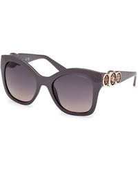 Guess - Gu00197 20B Sunglasses Injected Smoke Butterfly Normal - Lyst