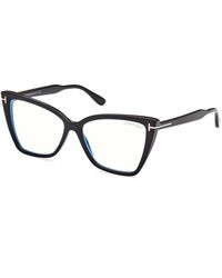 Tom Ford - Ft5844-B 001 Optical Frames Injected Cat Eye Normal - Lyst