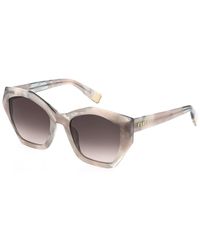 Furla - Sfu885 0Gl8 Sunglasses Acetate Geometric Normal Shaded - Lyst
