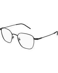 Saint Laurent - Sl 852 001 Optical Frames Metal Transparent Round - Lyst