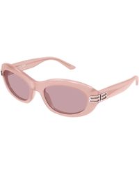 Balenciaga - Bb0431S 003 Sunglasses Acetate Round - Lyst