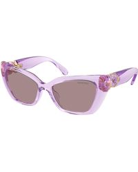 Swarovski - Sk6047 1079La Sunglasses Injected Cat Eye Normal - Lyst