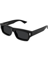 Saint Laurent - Sl 837 001 Sunglasses Acetate Squared - Lyst