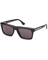 Web - We0350 01A Sunglasses Acetate Smoke Squared Normal - Lyst