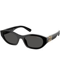 Miu Miu - Mu A03S 16K08Z Sunglasses Acetate Geometric Normal - Lyst