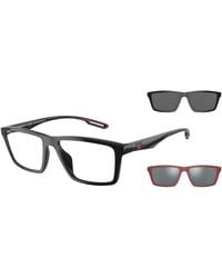 Emporio Armani - Ea4189U 50171W Sunglasses Injected Transparent Squared Normal - Lyst