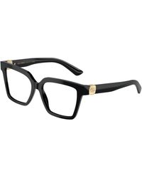 Dolce & Gabbana - Dg3395 501 Optical Frames Acetate Transparent Squared Normal - Lyst