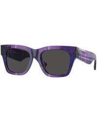 Burberry - Be4424 411387 Sunglasses Acetate Squared Normal - Lyst