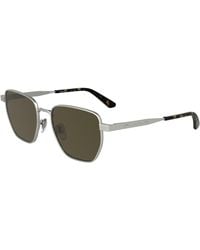 Calvin Klein - Ck25100S 045 Sunglasses Metal Squared Normal - Lyst