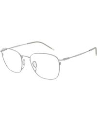 Giorgio Armani - Ar5168 3045 Optical Frames Metal Transparent Pillow Normal - Lyst