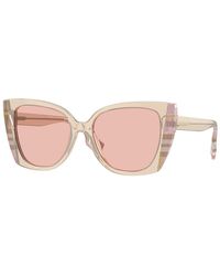 Burberry - Be4393 Meryl 4052/5 Sunglasses Acetate Cat Eye Normal - Lyst
