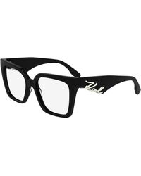 KARL LAGERFELD - Kl6170 541 Optical Frames Acetate Squared Normal - Lyst